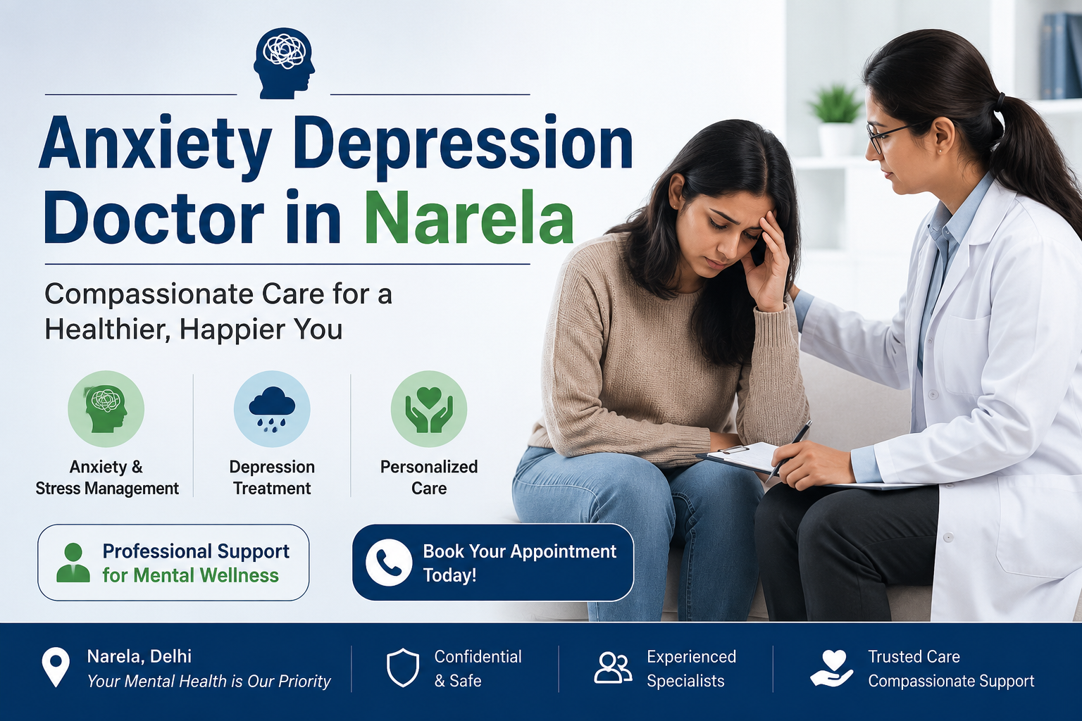 Anxiety Doctor in Narela - HeadSpace Clinic