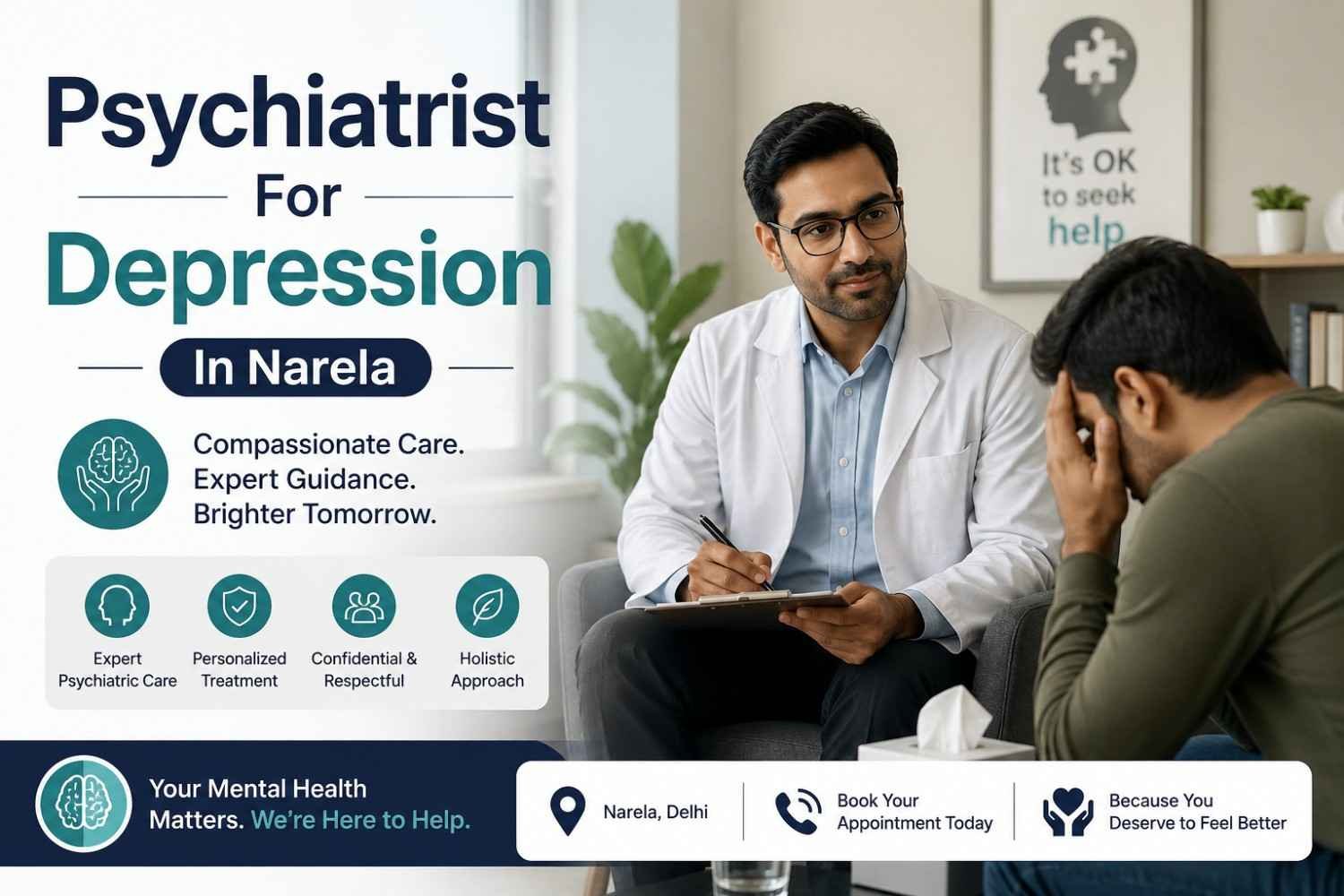 Psychiatrist For Depression In Narela - HeadSpace Clinic