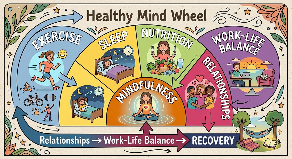 Healthy mind wheel