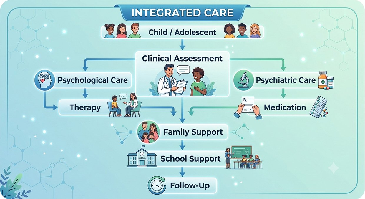 hildren Receive Therapy and Medication